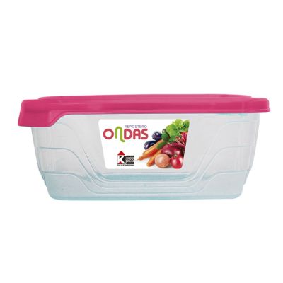 Repostero Plástico Rectangular 5.5L Fucsia Ondas Pica 9000002272 – Gran Capacidad