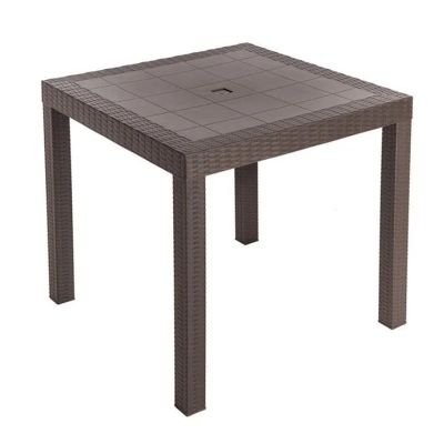 Mesa Ratán (Cuadrada Café) Pica (9000002565)