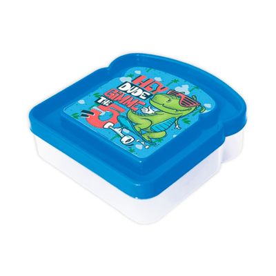 Sanduchera Plástica Azul Dino Pica 9000007448 – Estilo Divertido