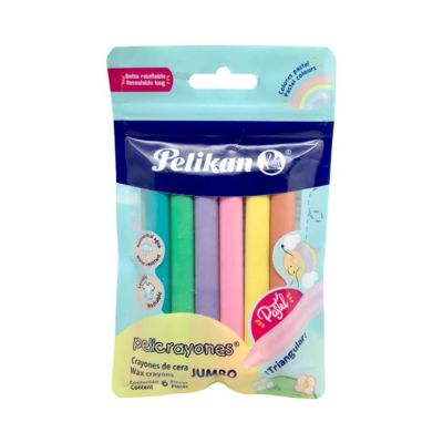 Pelicrayon Jumbo Triang. Pastel X 6Clrs Faberc(Cy.P.50621)