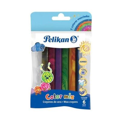 Pelicrayon Jumbo Triang. Mix6clrs(Cy.P.50623)