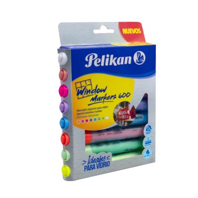 Marcadores 8 Colores Marker Vidrio Pelikan (Window/Vidrio)