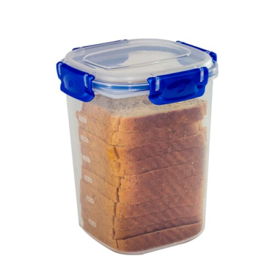 Repostero Plástico Cuadrado 1.2L Clipnlock Polimes CA12CLR – Conservación Segura