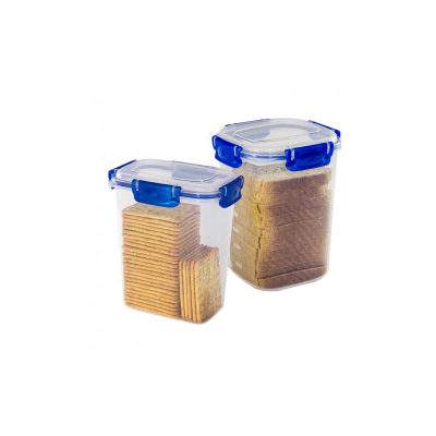 Recipiente Plástico Rectangular Alto 1.6L Clip Lock Polimes CA16TL – Almacenamiento Compacto