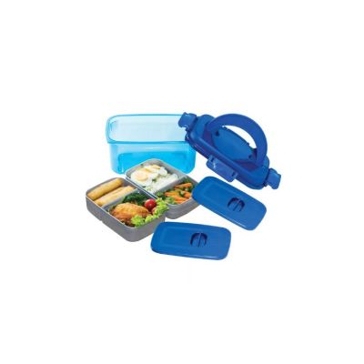Lonchera Plástica To Go Clip N Lock Rectangular 1.5L Polimes LS12L – Organización de Alimentos