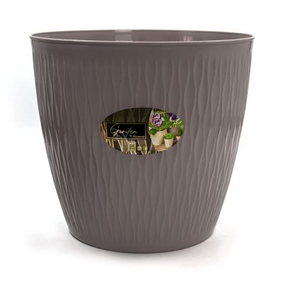 Macetero Plástico Taupe Plapasa (418Ta)