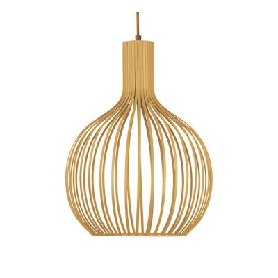 Lámpara Colgante E27 Madera LC