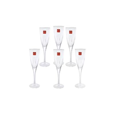 Set Copas Vidrio 6 Piezas Champagne 5oz Fusion RCR 25555020006 – Celebración Elegante