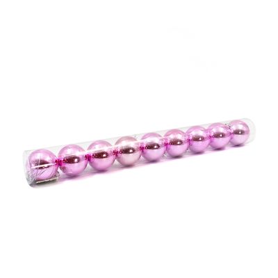 Set 9 Piezas Bolas Navidad (Rosadas-6Cm) Llanas Sunrisecorp (6A9)