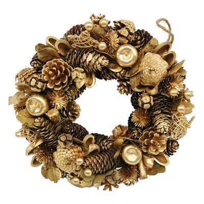 Corona Navideña 30X30x8cm Santini (140-0500230)