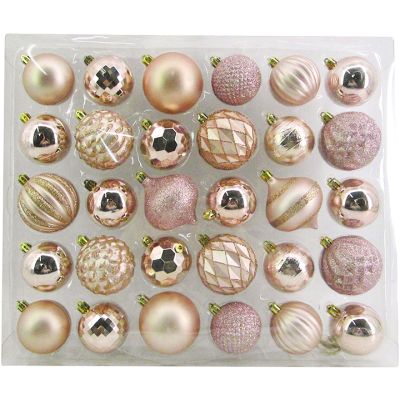 Juego Bolas Navideñas 30 Piezas Dorado Santini (130-2501261)