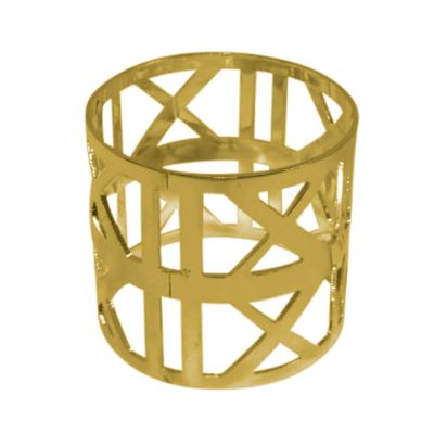 Set Aros Servilleta 6 Piezas Dorado Santini 3300308 – Decoración Elegante