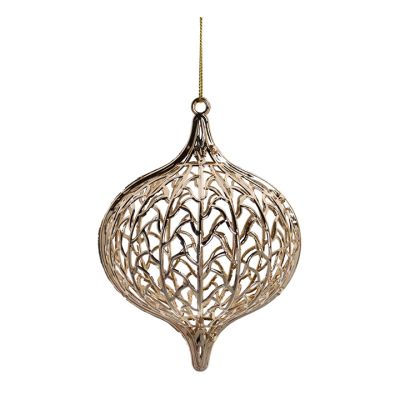 Adorno Colgante Gota Dorada 13cm Santini 4200114 – Estilo Elegante