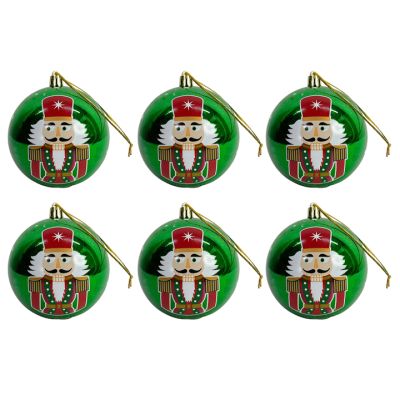 Set 6 Bolas Decorativas 9Cm Verde Cascanueces Santini (130-5001020)