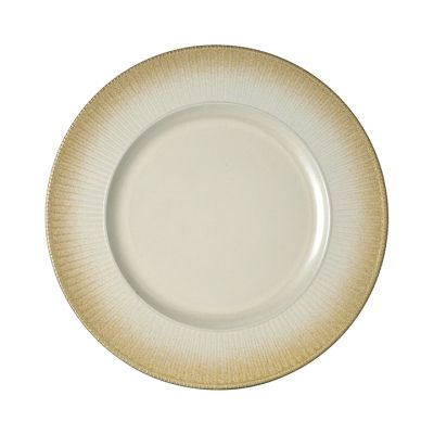 Plato Base Plástico Redondo 33x2cm Blanco Santini 7600056 – Estilo Minimalista