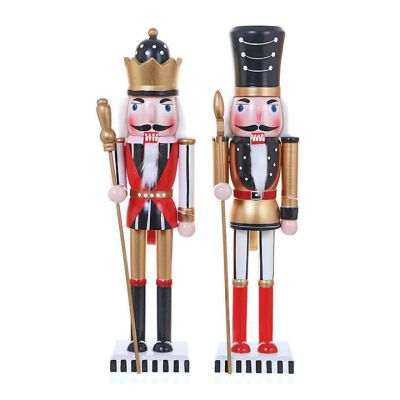 Cascanueces decorativo navideño 38 cm – diseño Black Gold STN