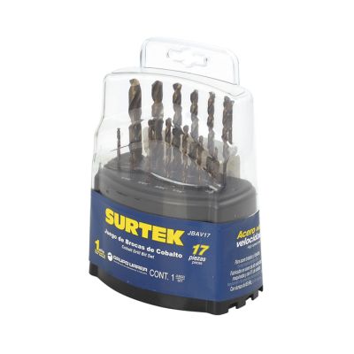 Juego 17 Brocas Alta Velocidad Cobalto Surtek (Jbav17)