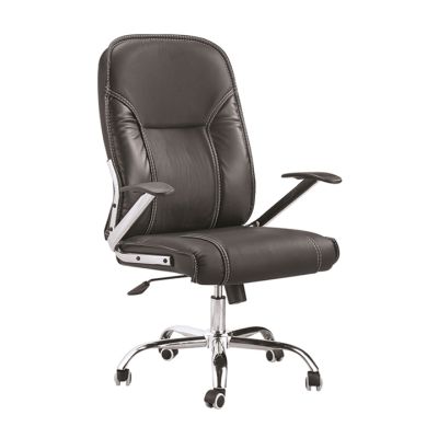 Silla Escritorio Poliuretano Negro (B610)