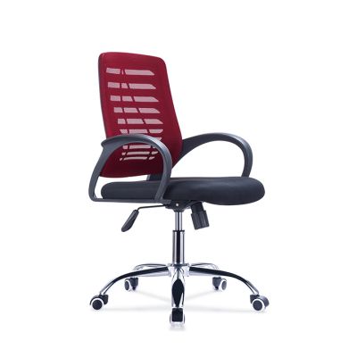 Silla Escritorio (Malla Negro Rojo) (Bg-01)