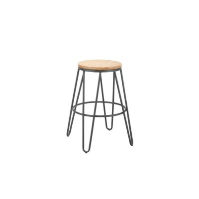 Taburete Bar Metal (66Cm*Gris) (T-5068-66-4)