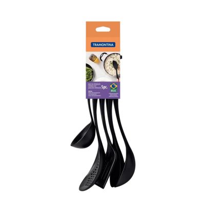 Juego Utensilios Cocina 5 Piezas Nylon Tramontina 25199/007 – Kit Básico