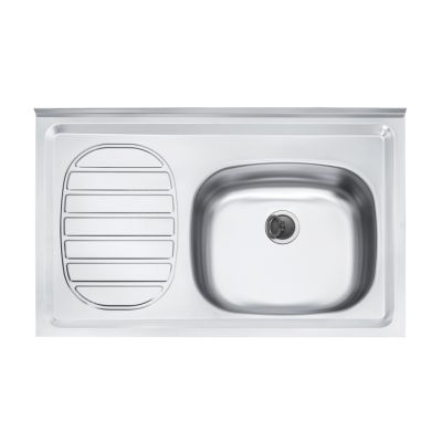 Fregadero*Sobreponer (80X50*Izquierdo) +Valv Tramont(93410/500)