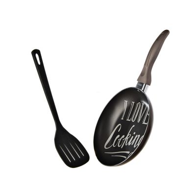 Sartén 24cm Negro Tradición con Espátula UMCO 2272 – Estilo Clásico