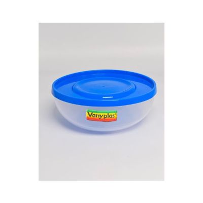 Recipiente Plástico Redondo Hermético 1.4L No.2 Azul Vanyplas 21221 – Organización de Cocina