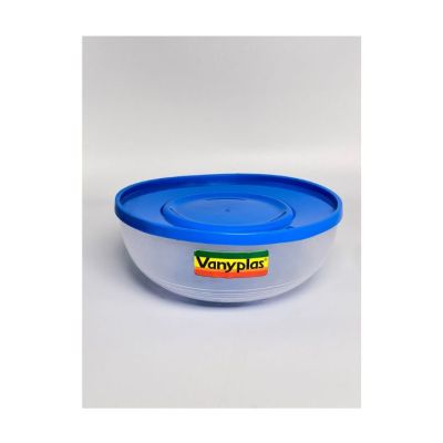 Recipiente Plástico Redondo Hermético 1.4L No.3 Azul Vanyplas 21231 – Almacenamiento Práctico