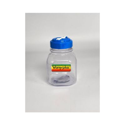 Botella Plástica 0.5L Tapa Azul PVC Vanyplas 25811 – Hidratación Compacta