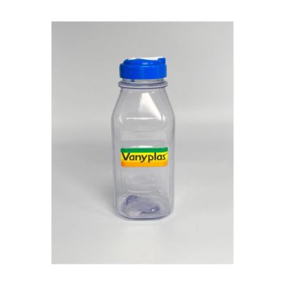 Botella Plástica 1L Tapa Azul PVC Vanyplas 25821 – Hidratación Segura