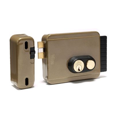 Cerradura Sobreponer 50Mm Izquierdo (Pulsador) Bronce Antigüo Viro (1.7972.712.2)