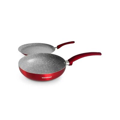 Set Sartenes 2 Piezas Rojo Grafit Warenhaus M29320 – Versatilidad en Cocina