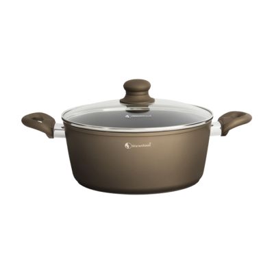 Cacerola Aluminio 24cm con Tapa Vulcano Champán Warenhaus M29343 – Cocina Moderna