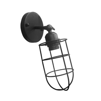 Lámpara de Pared E27 Negro Metal XILED