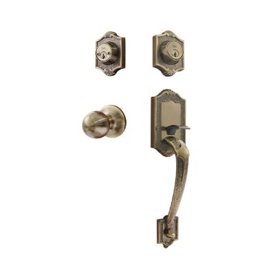 Cerradura Principal Doble Oxford Bronce Antiguo Yale (10560)