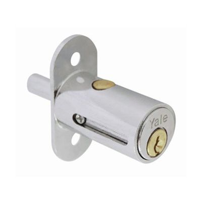 Cerradura Vitrina Presión Cromo Satinado Yale (10578)