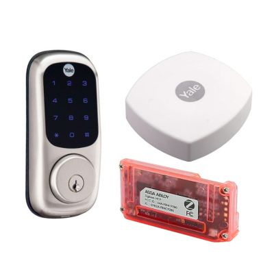 Kit Completo (Cerradura+Hub+Zb) Cerrojo Real Living Yale (11413)(11666)