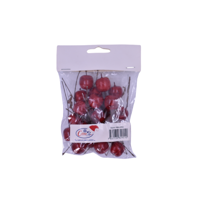 Set de picks navideños – 24 piezas manzanas 1.3 cm Celina