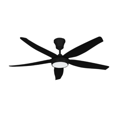 Ventilador tumbado 56" negro + 5 aspas + LED + control 40W - CFM V02811