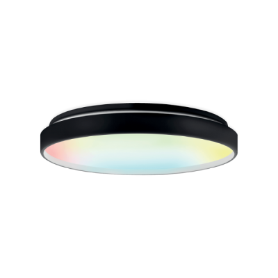 Lámpara de techo LED Smart 32W RGBW negro LDV LDPF32/RGBNo