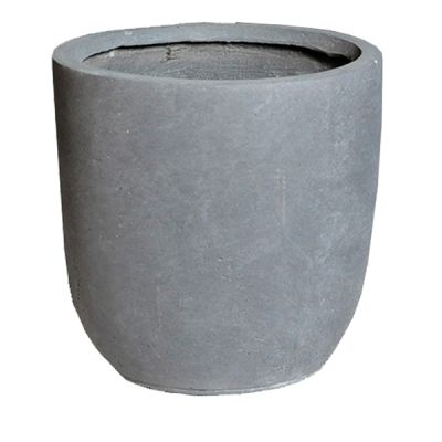 Macetero redondo gris Egg Pot Authentic MGC