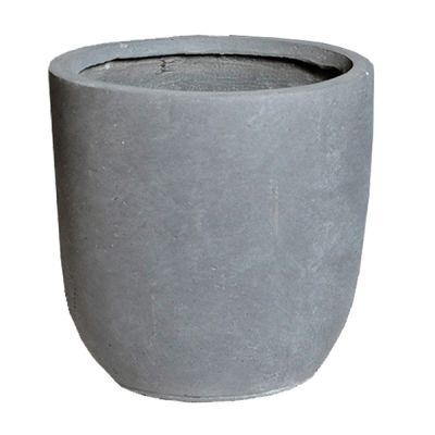 Macetero redondo gris Authentic Egg Pot MGC