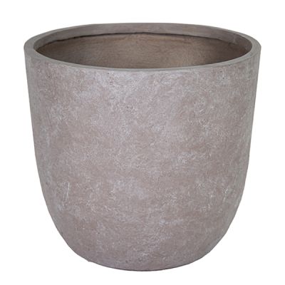 Macetero grande taupe Arizona Egg Pot MGC