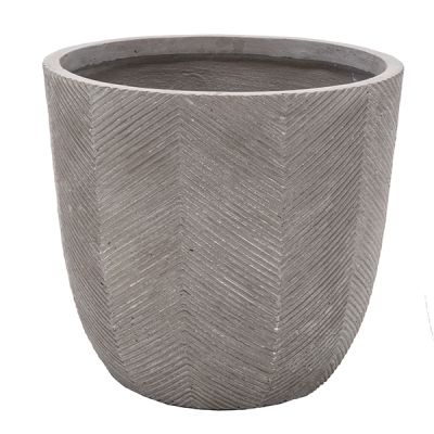 Macetero grande taupe Iowa Egg Pot MGC