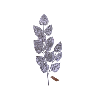 Espiga navideña decorativa 77 cm – color plata