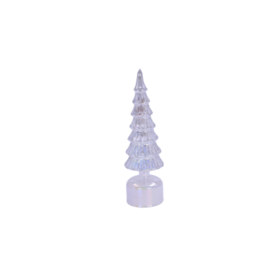 Adorno navideño árbol 32.5 cm – color plata con luz Miro