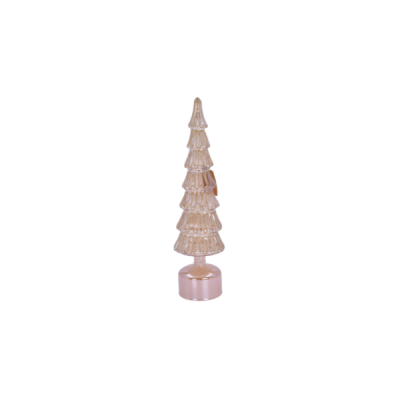Adorno navideño árbol 40.5 cm – dorado con luz Miro