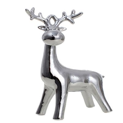 Adorno navideño reno 22.3 cm – color plateado Miro