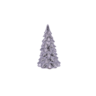 Adorno navideño árbol 25 cm – plata con luz Miro